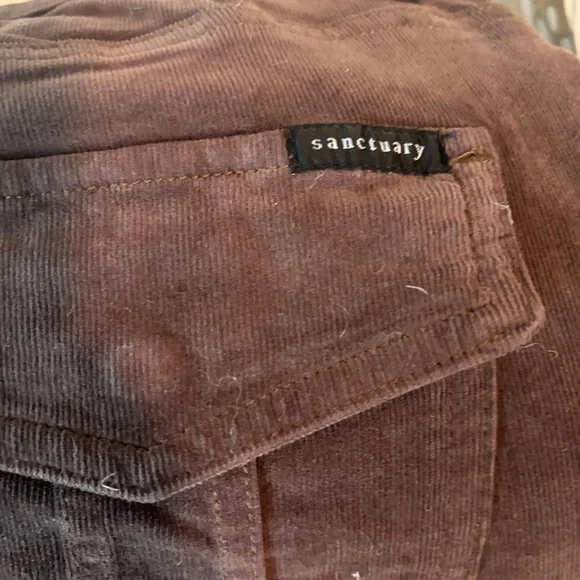 Sanctuary Chocolate Corduroy Pants Size 32 - Picture 5 of 7